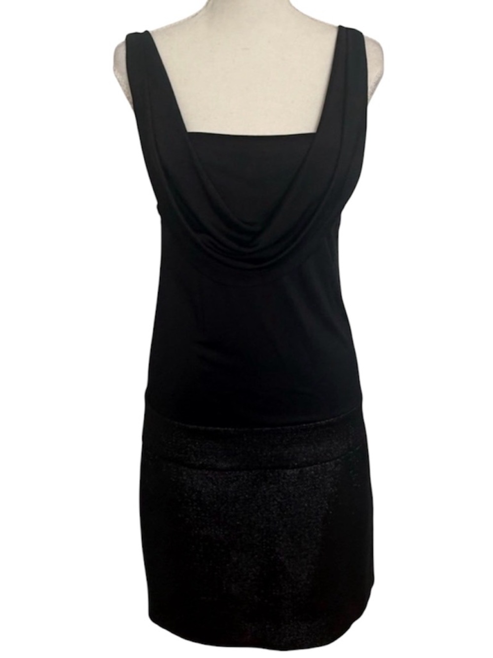 Iisli- Like New -Elegant Black Women's Dress Sheer Bottom - Women’s Size 6